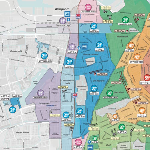 parkeertarieven amsterdam west